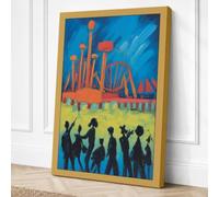 Figures at the Factory Canvas Wall Art Print 18x12 Inch