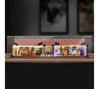 Figures Display Box for LE-GO for 10292 Friiends Apartments Acrylic Storage Box Dustproof Transparent Box Custom Display Case Storage Box (No Model)
