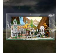 Figures Display Box for LE-GO for 10316 The Lorrd of The Rinngs Acrylic Storage Box Dustproof Transparent Box Custom Display Case Storage Box (No Model)