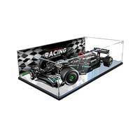Figures Display Box for LEGO 42171 Mercds F1 W14 E Acrylic Dustproof Transparent Display Case (No Model) (mirror + background)