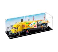Figures Display Box for LEGO 60440 for City Deliivery Tru-ck Acrylic Dustproof Transparent Custom Display Case (No Model) (background A)