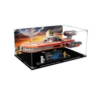 Figures Display Box for LEGO 75341 for Star Wa-rs Lu-ke Skywalker's Landsp-eeder Acrylic Dustproof Transparent Custom Display Case (No Model) (background B)
