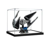 Figures Display Box for LEGO 75382 for TIE Int-erceptor Acrylic Dustproof Transparent Custom Display Case (No Model) (mirror+3mm)