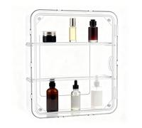 Figures Display Cabinet, 3 Levels with Magnetic Door, Acrylic Display Cabinets with Removable Shelves | For Home, Classroom, Museum, Collectible Souvenir Protection