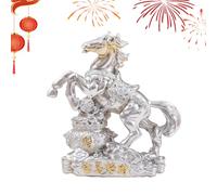 Figures for Home Decoration | 2026 Resin Table Decoration with Chinese Artistic Pattern, Artistic Figure 'Year of the Horse, for Room, Office, Bookstore, Sideboard, and Holiday Parties