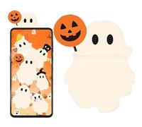 Figures for Phone Case, Ghost Tablet Figure, Cute Shell and Stick Decorations for Women Men Tablet Theme Accessories