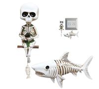 Figures - Realistic Mini Figures | Halloween Table Decorations | Scary Figure Set | Skeleton - Indoor/Outdoor Party Decorations