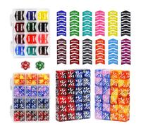 FIGURESLAB 110PCS MTG Keywords Tokens & 12mm Dice Counter for Magic The Gatering, Bulk Ability Tokens MTG Life Counters D20 Loyalty 6 Sided Dice, Compatible with TCG CCG Magic Card Gaming Accessories