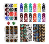 FIGURESLAB 110PCS MTG Tokens & 12mm Magic Counter +1/+1 MTG Dice Set, Buff Ability Keywords Tokens Life Counters 6 Sided Dice, Compatible with Magic The Gatering CCG TCG Magic Card Game Accessories
