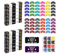FIGURESLAB 122PCS MTG Keyword Tokens & Dice & Life Counter Set for MTG Accessories, Health Tracker Life Counter Bulk Ability MTG Dice Set, Compatible with TCG CCG Magic Card Gaming Accessories