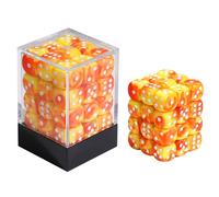 FIGURESLAB 36PCS 12mm 6 Sided Mini Dice Set with Box, D6 Standard Game Dice 6 Sided Polyhedral Dice Set, Compatible with Yahtzee RPG D&D MTG Table Board Games Classroom Math Teaching