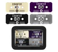 FIGURESLAB 4Pcs MTG Life Counter Twin Digits with Metal Box, Health Tracker Life Counter for Magic The gatering, Compatible with MTG Magic Card Games Accessories RPG D&D CCG TCG Tabletop Board Games