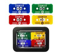 FIGURESLAB 4Pcs MTG Life Counter with Metal Box, Health Tracker Life Counter for MTG Magic Card Games Accessories Tabletop RPG D&D CCG TCG Board Games
