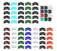 FIGURESLAB 60PCS MTG Buff Abilities Counters Tokens with Box for Magic The Gatering, Colored Creature Stats or Loyalty Counters for MTG CCG TCG Card Gaming Accessories