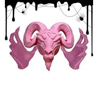 Figurine for Baphomet Statue, Baphomet Statue - Resin Baphomet Head and Hands Sculpture for Wall - Scary Demon Statue for Basement, Hallway, Foyer, Dining Room, Art Decoration