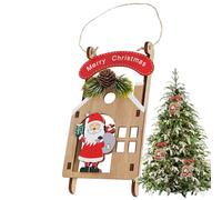 Figurine Pendants, Engraved Timber Tree Trims, Small Wooden Decorations, Natural Grain Texture Appeal, Exterior Patio Yard Accents, Family Friends Celebration Event, Assorted Geometric Shapes