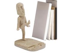 Figurine Phone Stand, Multipurpose Easter Island Smartphone Holder, Funny Tabletop Decoration for Watching Videos, Making Video Calls