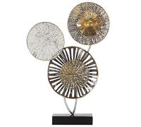 Beliani Figurine URANIUM Metal Silver, Silver