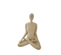 Figurines Abstract Figure Sculpture Ornament Girl Sitting Stretch Statue Living Room Bedroom Office Interior Desktop Decors Decorative Ornaments (Color : Gold)