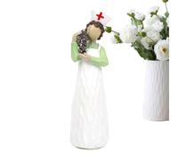 Figurines d'Infirmière pour Femmes - Décor de Collection en Résine Peint à la Main | Miniature Bureau et Maison | Idéal Amis, Famille, Étudiants, Bureau, Étagère, Décoration, Cadeau, Collection, Artis