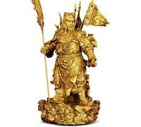Figurines,Feng Shui Statues/Ornaments,Pure Copper Guan Gong Jewelry God Wealth God Statue Living Room Jewelry Crafts Wealth Decor
