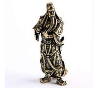 Figurines God Of Wealth Guan Gong Figure Statue Ornament Desk Decor 18 * 16 * 50mm
