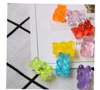Figurines Miniatures Home Decor Flatback Food Diy Resin Sugar Dollhouse Cute Bear Design 20pcs Gummy Candy Stationery Box Random Color