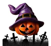 Figuritas De Calabaza Decoración Del Hogar - Figuritas Pequeñas Calabaza Con Sombrero Bruja - Decoration Halloween Centro De Mesa Para Otoño Interior Exterior Chimenea Estantería Jardín Celeb