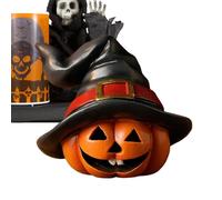 Figuritas De Calabaza Decoración Del Hogar - Figuritas Pequeñas Calabaza Con Sombrero Bruja - Decoration Halloween Centro De Mesa Para Otoño Interior Exterior Chimenea Estantería Jardín Celeb