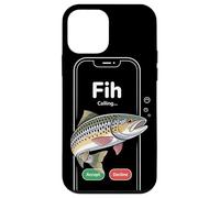 Fih Calling Funny Trout Phone Parody Outdoor Angler Humor Case for iPhone 12 mini