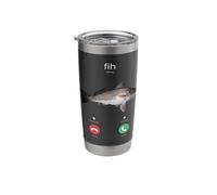 Fih Calling Remind Me Message Decline Accept Phone Call Fish Stainless Steel Insulated Tumbler