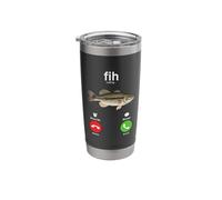 Fih Calling Remind me Message Decline Accept Phone Call Fish Stainless Steel Insulated Tumbler