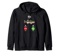Fih Calling Remind me Message Decline Accept Phone Call Fish Zip Hoodie