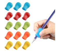 FIHODONE 15 Pencil Grips,Pen Grips for Children Handwriting,Pencil Grip Suitable for Right And Left Handed Pencils,Writing Training Grip Soft Corrector Writing Tool for Adult Student Drawing Stylus