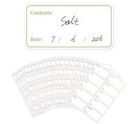 FIHODONE 200 PCS Sticky Labels Red and Black,Food Labels Stickers Self Adhesive,Waterproof Stickers Easy Peel, for Storage Boxes for Freezer, Containers, Jars,Parcel(6x3cm
