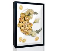 FIHODONE Shadow Box Frame 22.5 X 31.5 X 3cm,Box Frames for Crafts 3D Deep for Tabletop And Wall,Shadow Box Deep Box Frame,A4 Box Frame for Crafts Memorabilia Flower Tickets Medal (Black)