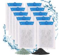 fihskeeper 10 Pack Medium Filter Cartridges Compatible with Tetra Whisper Bio-Bag Filters Replacement Filter Cartridges for Whisper Filters 10i / IQ10 / PF10 and TetraFauna ReptoFilter(Ready to Use)