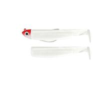Fiiish Black Minnow 120mm Combo (Rigged and Ready) 12g Red Shore Head + White Body