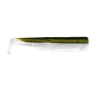 Fiiish Black Minnow Fishing Lure Bodies - Kaki/White, Size 140