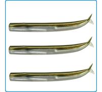 FIIISH - Crazy Sand Eel - 12 cm - 3 Bodies - Kaki - Cse1012