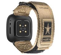 FIILIIX Nylon Watch Band Compatible with Versa 3 / Versa 4 / Sense/Sense 2 for Men, Rugged Nylon Sports Adjustable Strap Military Tactical Style Replacement Wristband.