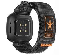 FIILIIX Nylon Watch Band Compatible with Versa 3 / Versa 4 / Sense/Sense 2 for Men, Rugged Nylon Sports Adjustable Strap Military Tactical Style Replacement Wristband.