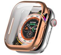 FiiMoo Case for Apple Watch Series 10 42mm, with Built in Screen Protector, TPU Watch Case, [Full Coverage], Shockproof Cover, HD Definition Cover Case for Apple Watch Series 10 42mm-Rose Gold