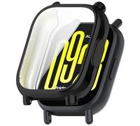FiiMoo Case for Xiaomi Redmi Watch 5 Active, Cover with Built in Screen Protector, TPU Case, [Full Coverage], Shockproof, for Xiaomi Redmi Watch 5 Active Cover, Black