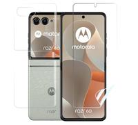 FiiMoo Screen Protector for Motorola Razr 60, Protective Film + Back Screen Protector, [Fingerprint Recognition] [Case Friendly] [Full Coverage], Ultra HD Soft Film for Motorola Razr 60