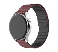FiiMoo Strap Compatible with Garmin Venu 3/Venu 2/Forerunner 265/Forerunner 255/Forerunner 965, 22mm Replacement Straps, Dual Magnetic Adjustable Replacement Band for Garmin Vivoactive 4-Black+Red