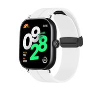 FiiMoo Strap for Xiaomi Redmi Watch 5/Redmi Watch 4/Smart Band 9 Pro/Smart Band 8 Pro, Soft Silicone Replacement Band, Magnetic Closure, Adjustable Replacement Band, White