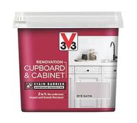 Fiinix FNX V33 Renovation Cupboard & Cabinet Paint | Impact & Scratch Resistant | Light Grey Rye Satin | 750ml