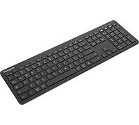 Fiinix Targus Multi-Device Bluetooth Full Size Keyboard | Permanent Anti-Microbial Body | Connect to: PC, Tablet, Laptop & Smartphone | iOS, Windows, Android & Linux Compatible | UK QWERTY Layout