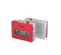 FiiO CP13 Portable Cartridge Player with 3.5mm Headphone Jack, Extremely Low Wow&Flutter Effect, Powered by USB-C or Lithium Battery (Red and Silver)